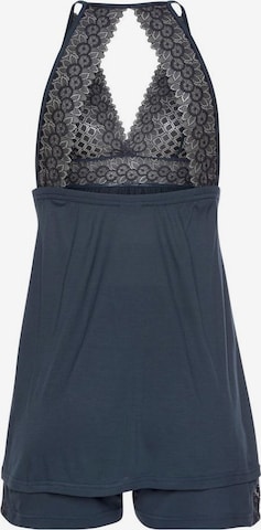 LASCANA Korte pyjama in Blauw