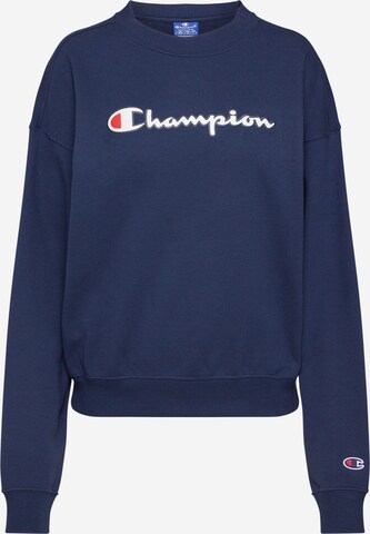 Champion Authentic Athletic Apparel Mikina – modrá: přední strana