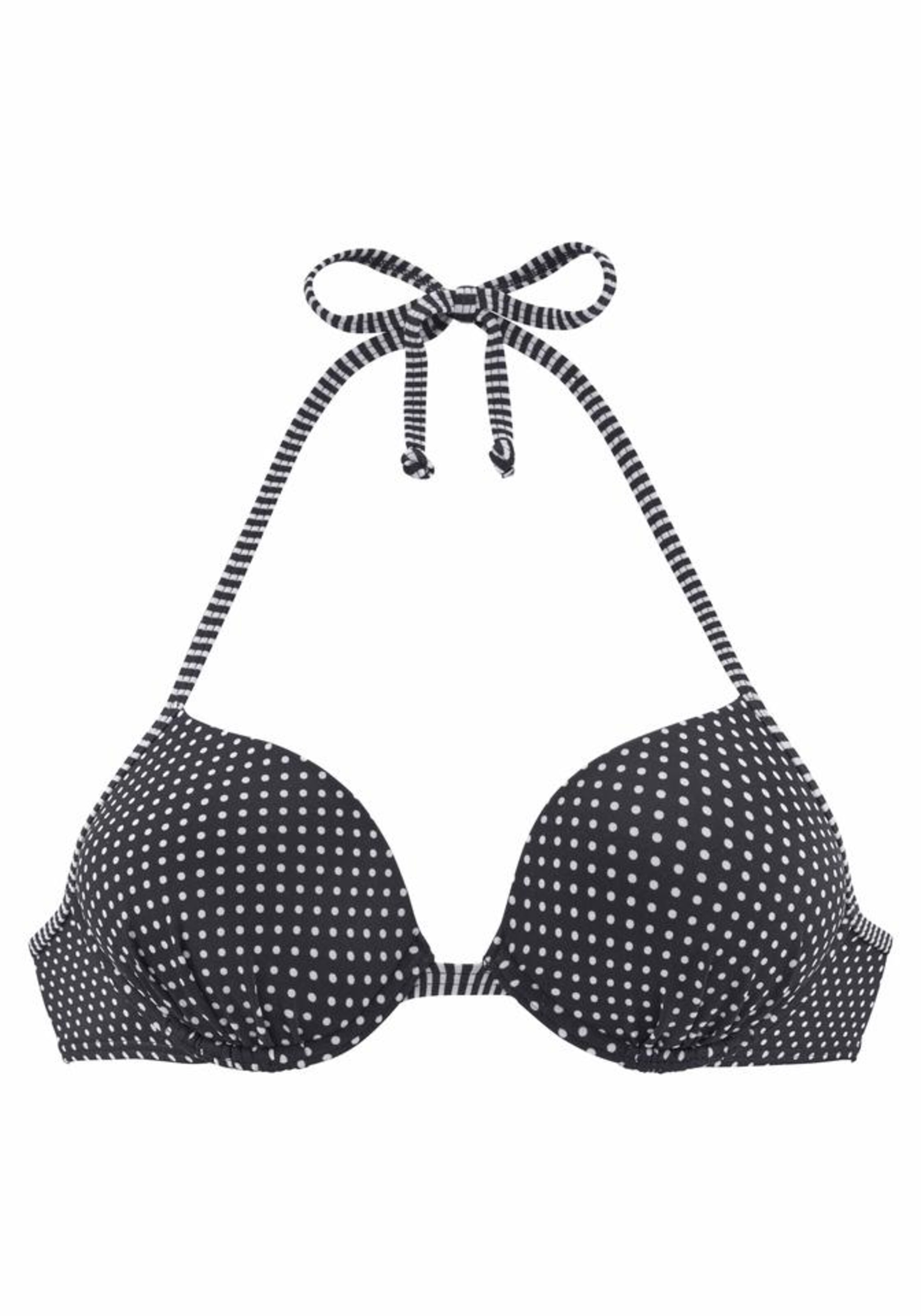 Push-up Hauts de bikini 'Avni' s.Oliver en noir : devant