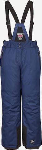 Regular Pantalon outdoor 'Nadiana Jr' KILLTEC en bleu : devant