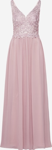 mascara Evening Dress 'HOT FIX LACE' in Pink: front