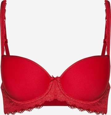 Mey Balconette Bra in Red: front