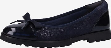 TAMARIS Ballerina in Blauw: voorkant