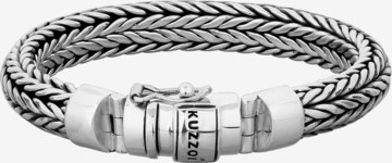 KUZZOI Armband 'Twisted' in Zilver: voorkant