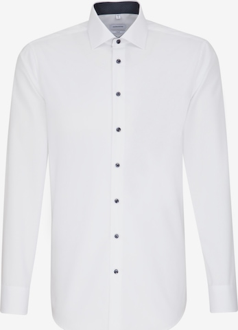 SEIDENSTICKER Slim fit Business Shirt in White: front