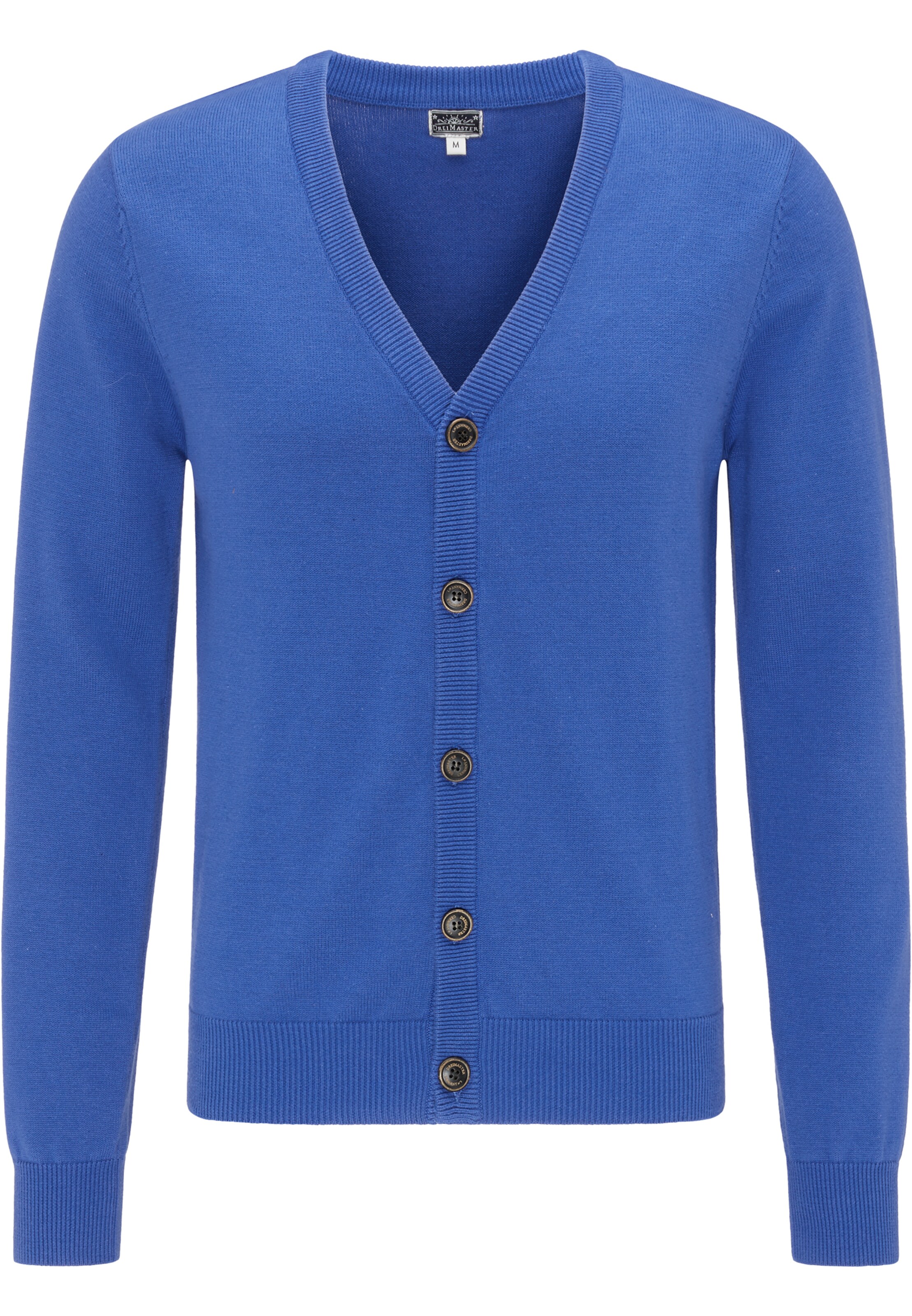 DREIMASTER - Gebreid vest 'Maritim' in de kleur Blauw