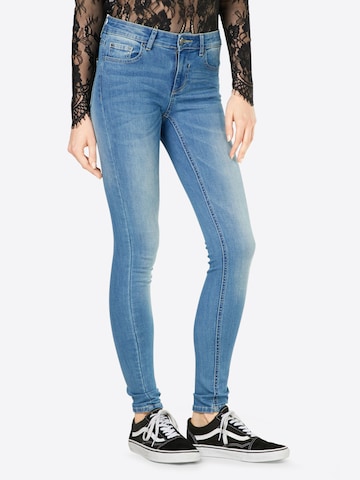 VILA Slimfit Jeans 'VICommit' in Blau: Vorderseite
