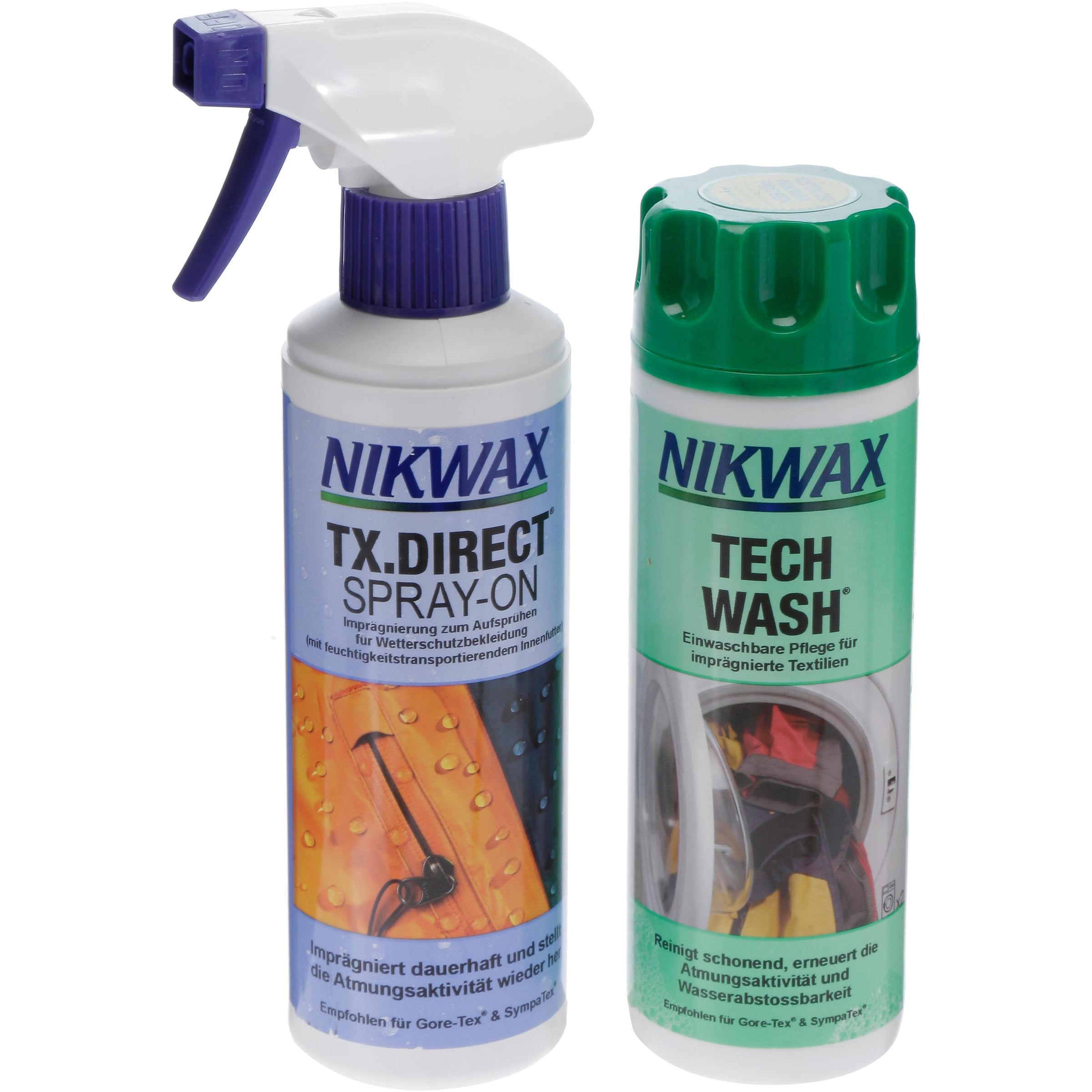 Nikwax Imprägnierung in Mischfarben: Vorderseite