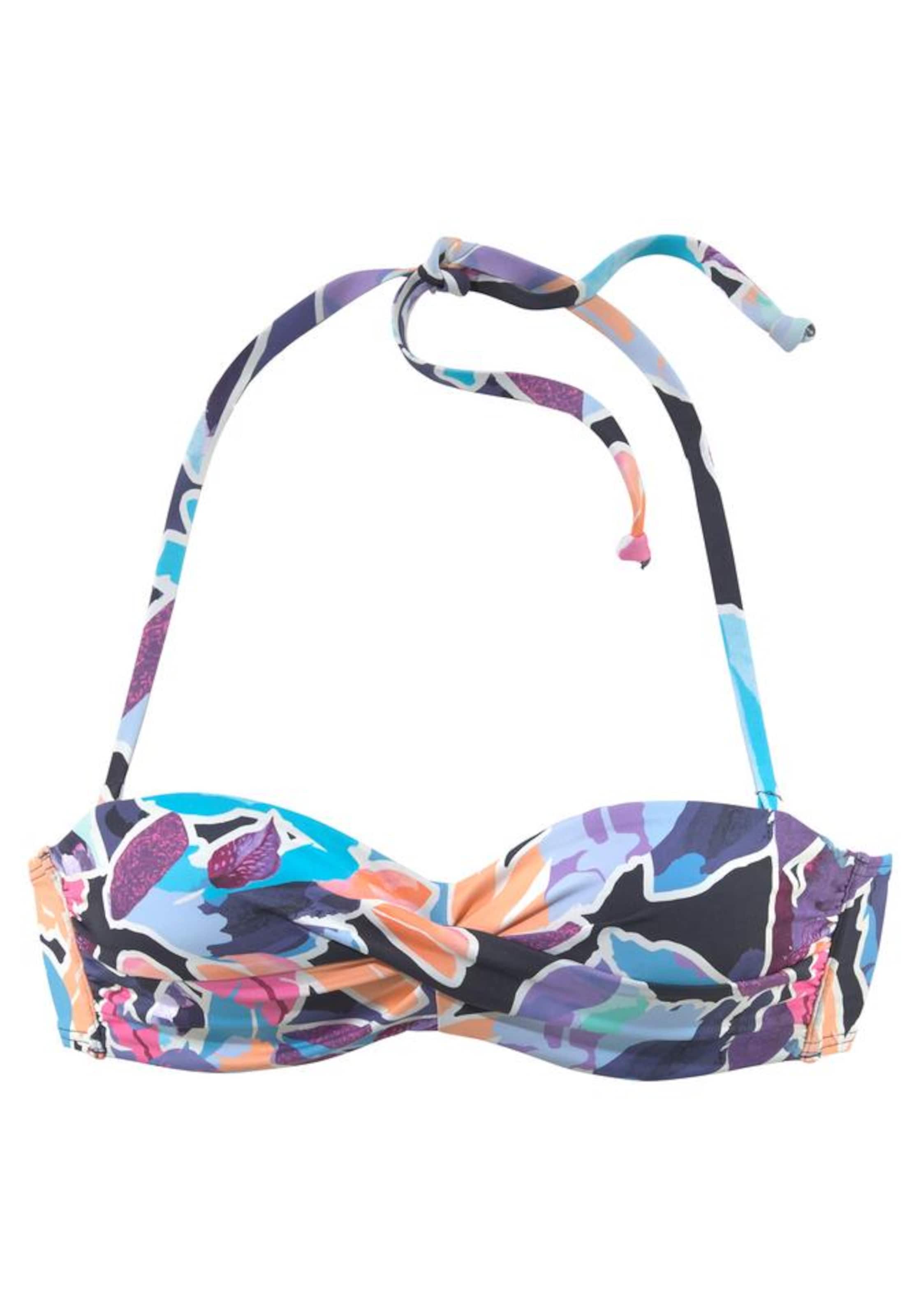 SUNSEEKER Balconette Bikini-Top 'Tahiti' in Blau: Vorderseite