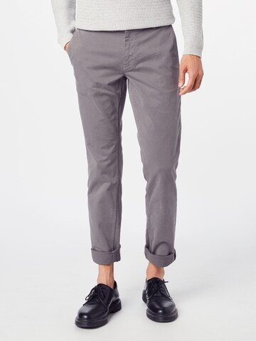 Regular Pantalon chino BOSS Orange en gris : devant