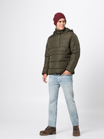 Urban Classics Winter Jacket in Green