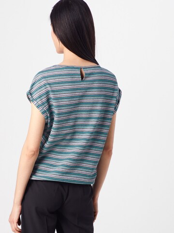 TOM TAILOR Shirt 'T-shirt multi stripes' in Groen