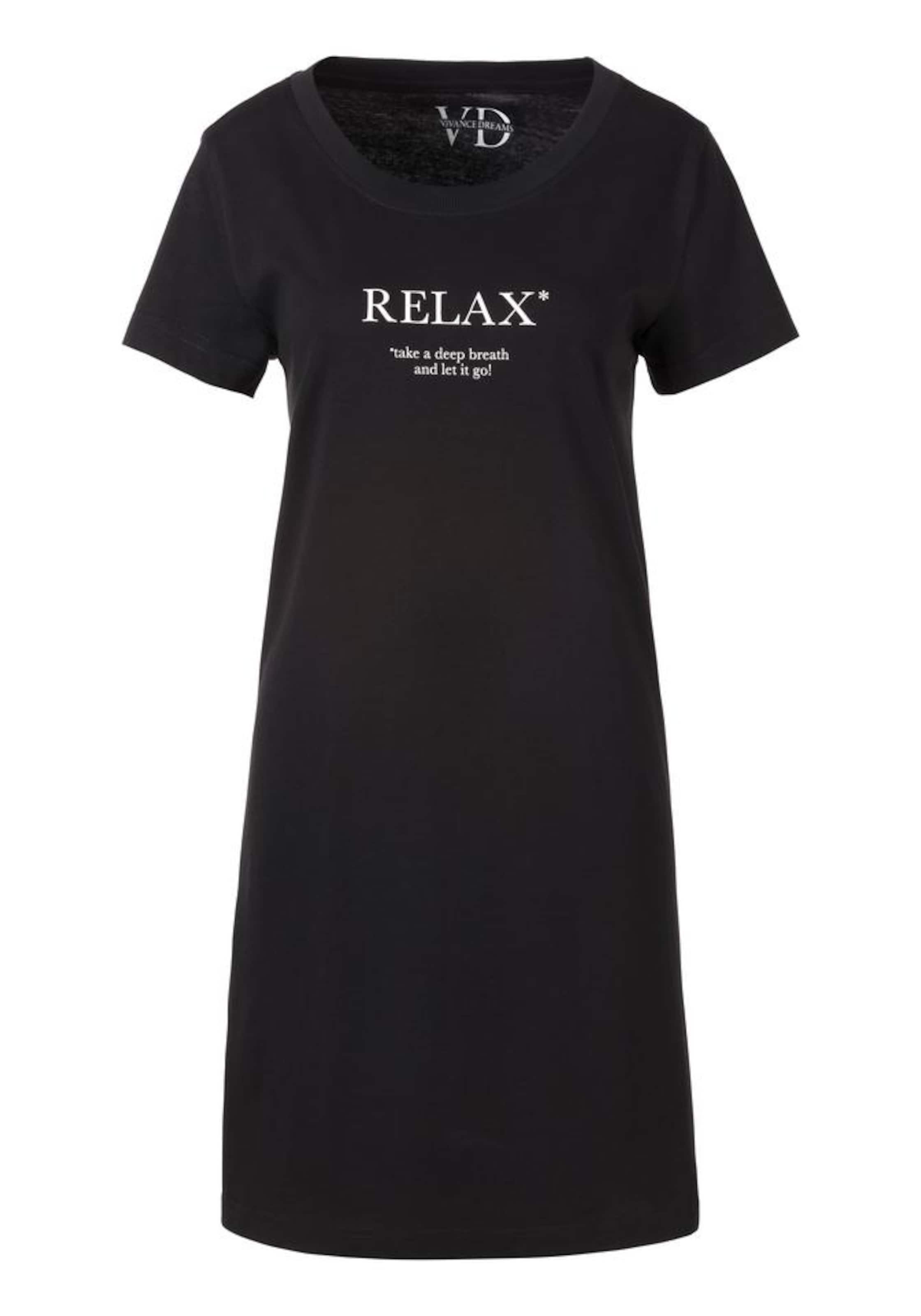 VIVANCE Öösärk, värv must: eest vaates