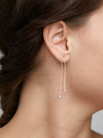 Boucles d'oreilles 'Meg' Pilgrim en argent : devant