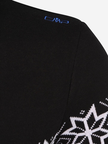 CMP Regular fit Športen pulover | črna barva