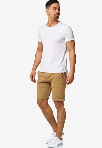 INDICODE JEANS Regular Shorts 'Cuba' in Beige