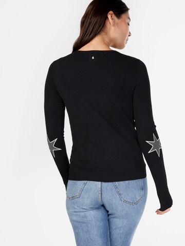 CULTURE Strickjacke 'Annemarie' in Schwarz: Rückseite