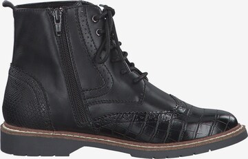 s.Oliver Lace-Up Ankle Boots in Black