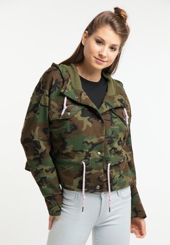 MYMO Sweatjacke in Grün: Vorderseite