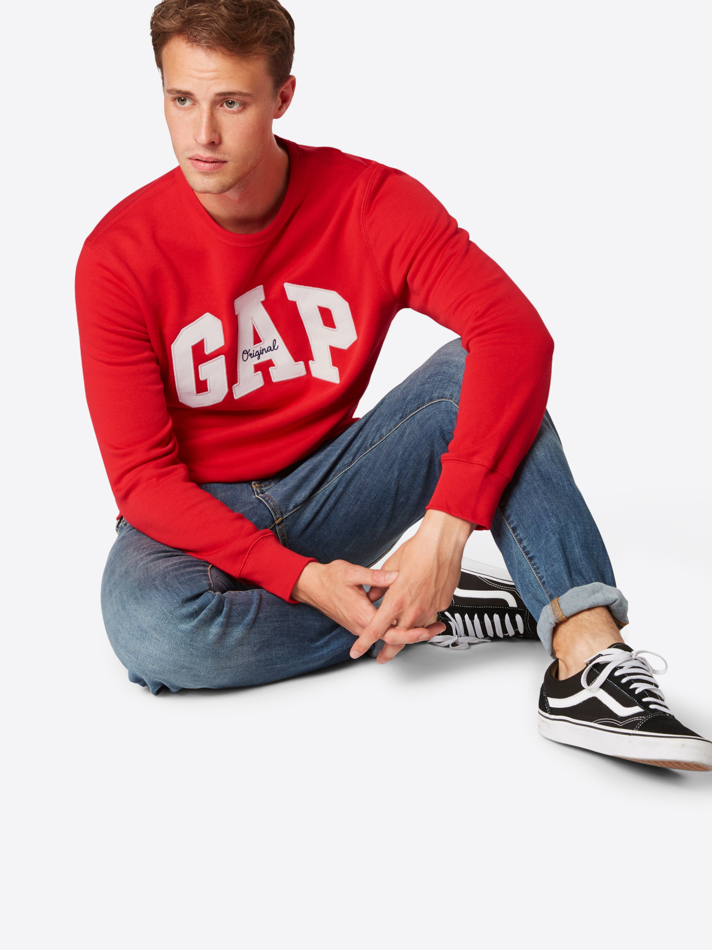 GAP Sweatshirt ORIGINAL ARCH in Red ABOUT YOU
