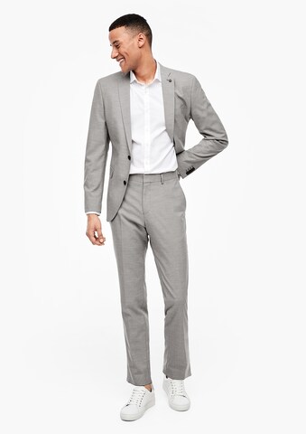 Coupe slim Pantalon chino s.Oliver BLACK LABEL en gris : devant