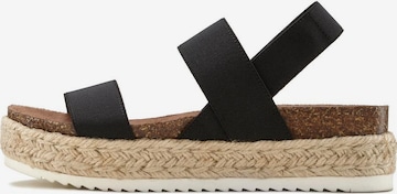 LASCANA Strap Sandals in Black: front