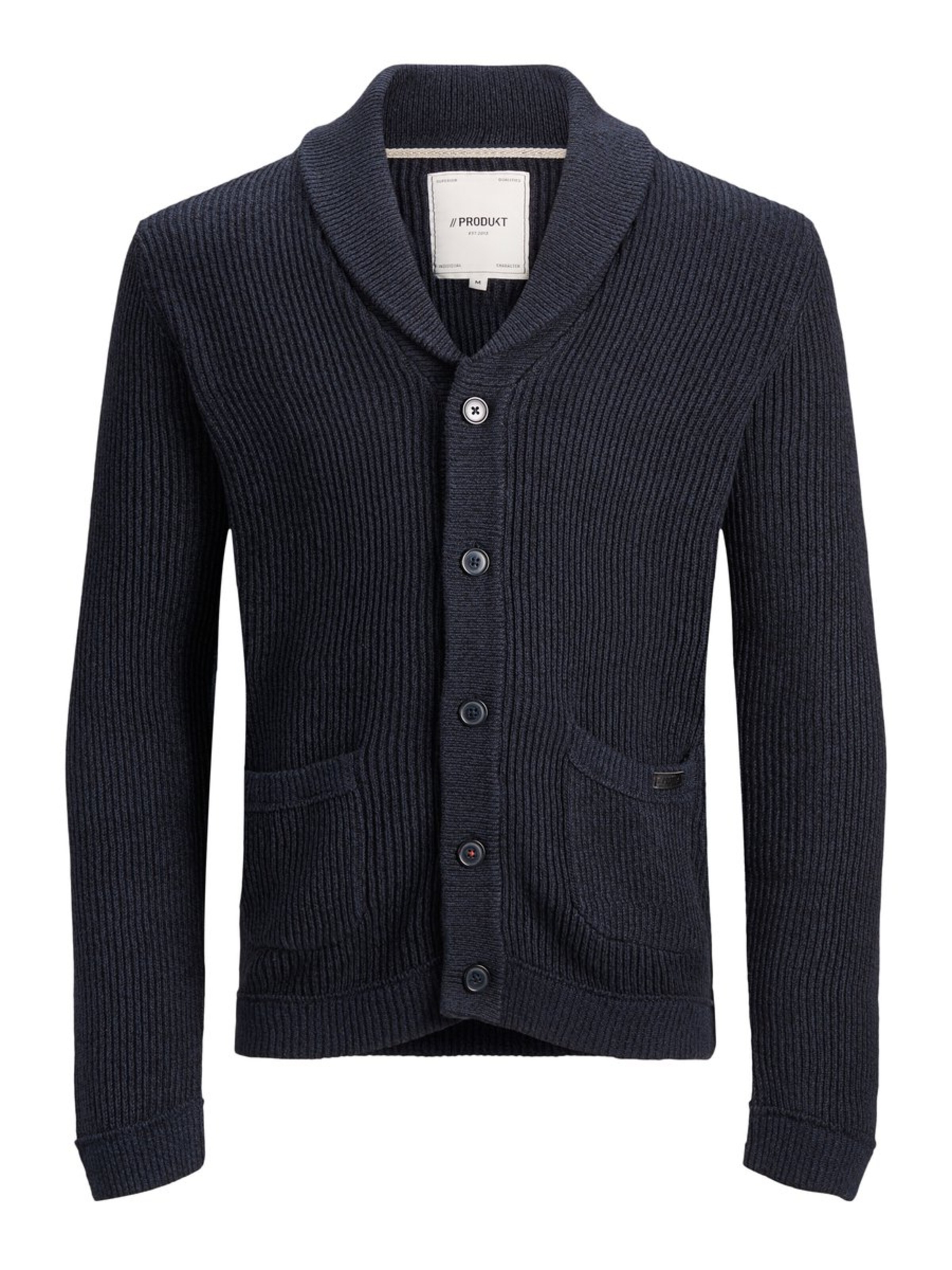 Produkt - Gebreid vest in de kleur Navy