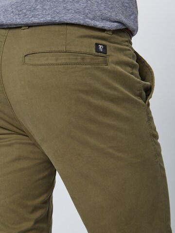 TOM TAILOR DENIM Slim fit Chino Pants in Green