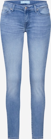 7 for all mankind Skinny Jeans 'THE SKINNY CROP BAIR MIRAGE' in Blauw: voorkant