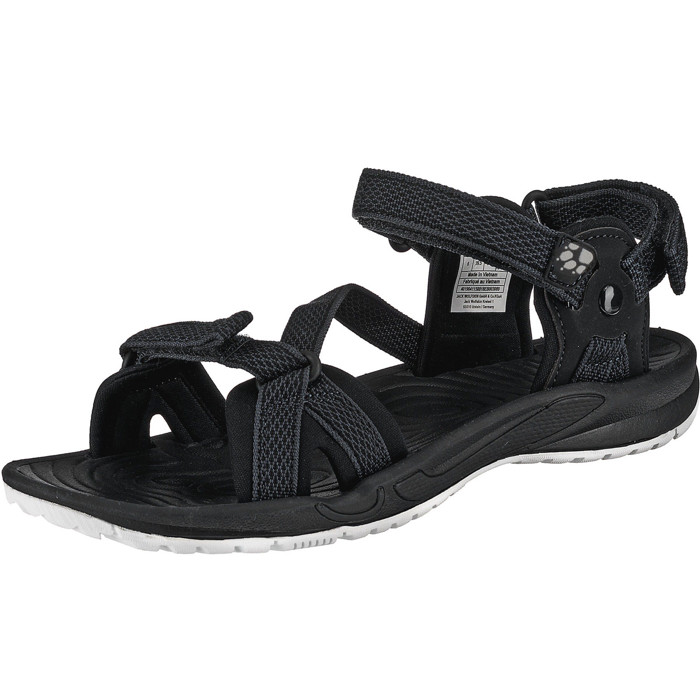 JACK WOLFSKIN - Outdoorsandale 'Lakewood Ride Sandal' in schwarz