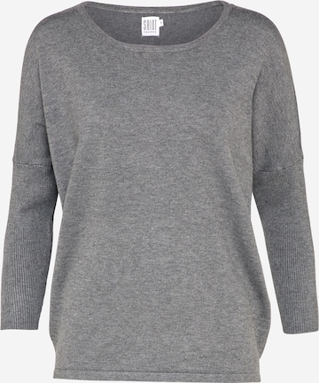 SAINT TROPEZ Sweater 'Mila' in Grey: front