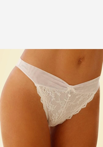 LASCANA Thong in Beige: front