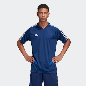 ADIDAS SPORTSWEAR Performance shirt 'Tiro 19' in Blue: front