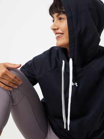 UNDER ARMOUR Sportief sweatshirt 'Rival' in Zwart