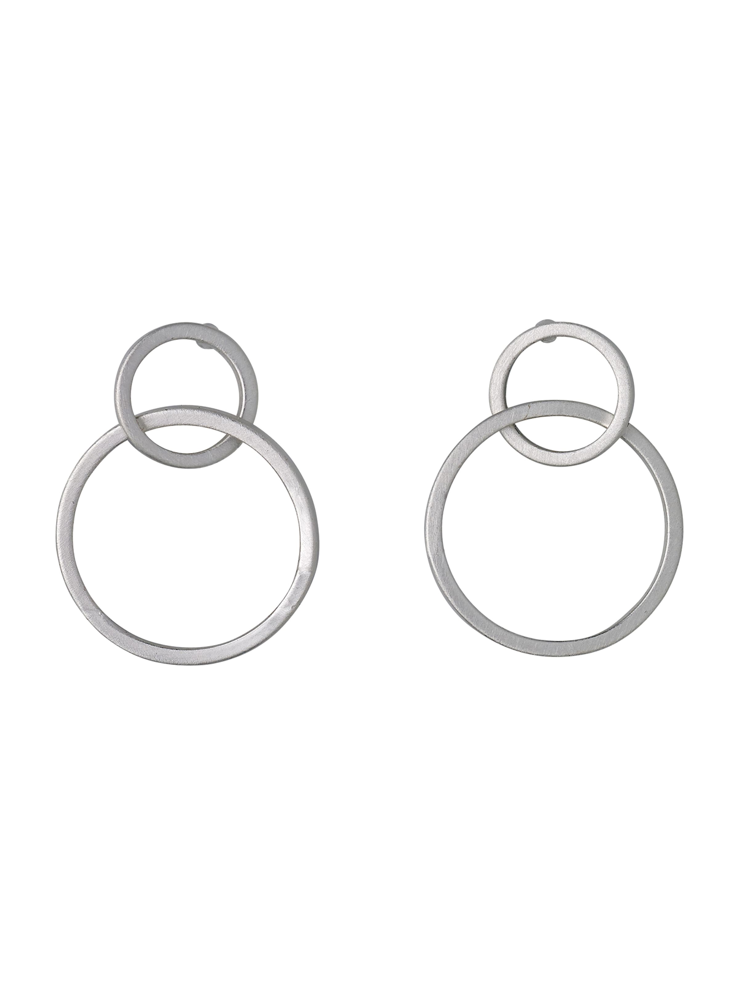 Pilgrim Náušnice 'Harper' - Strieborná: predná strana