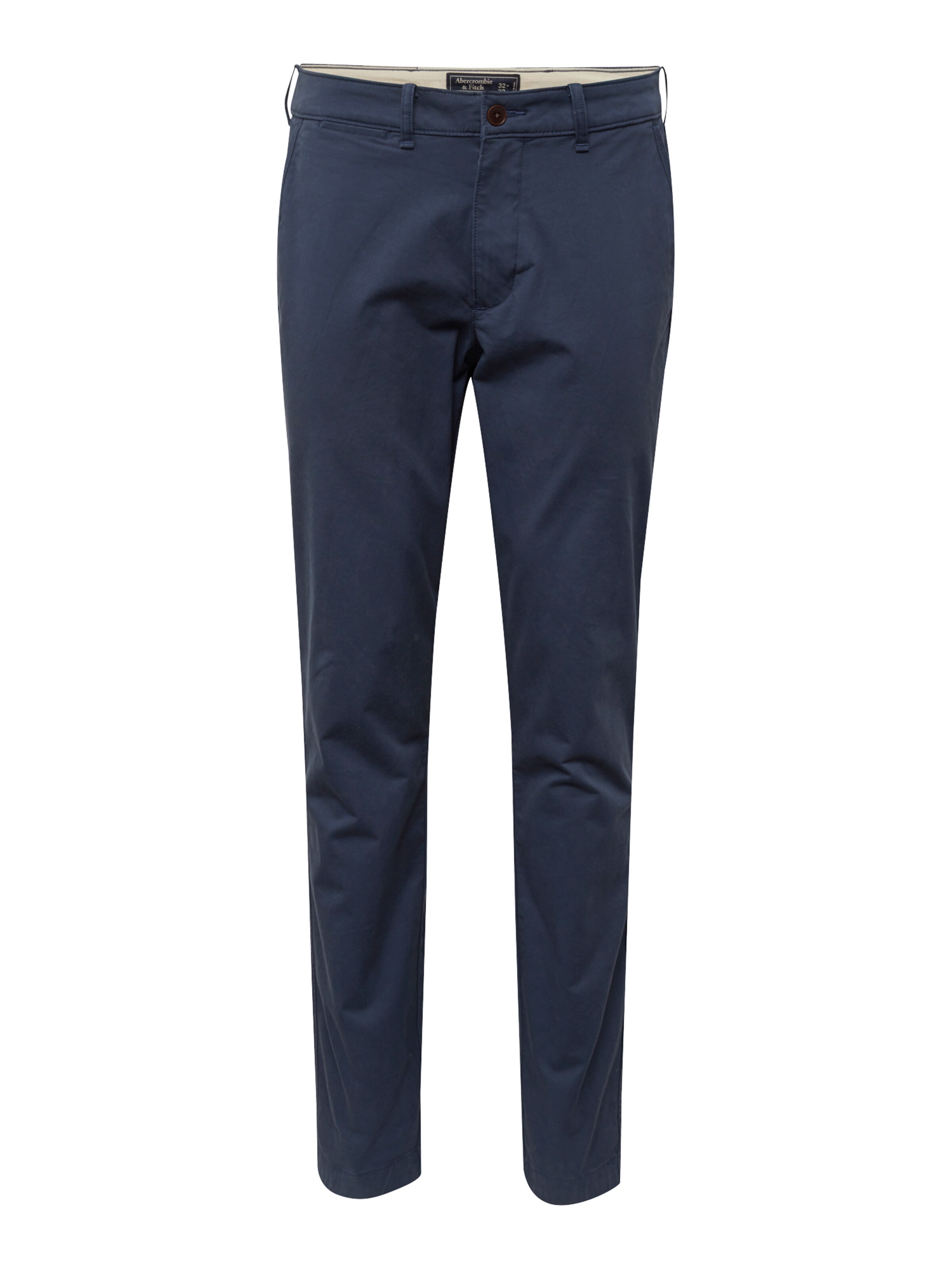Abercrombie & Fitch Chino in de kleur Navy: Vooraanzicht