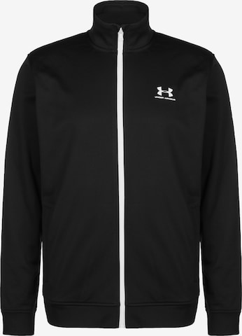 UNDER ARMOUR Športna jakna | črna barva: sprednja stran
