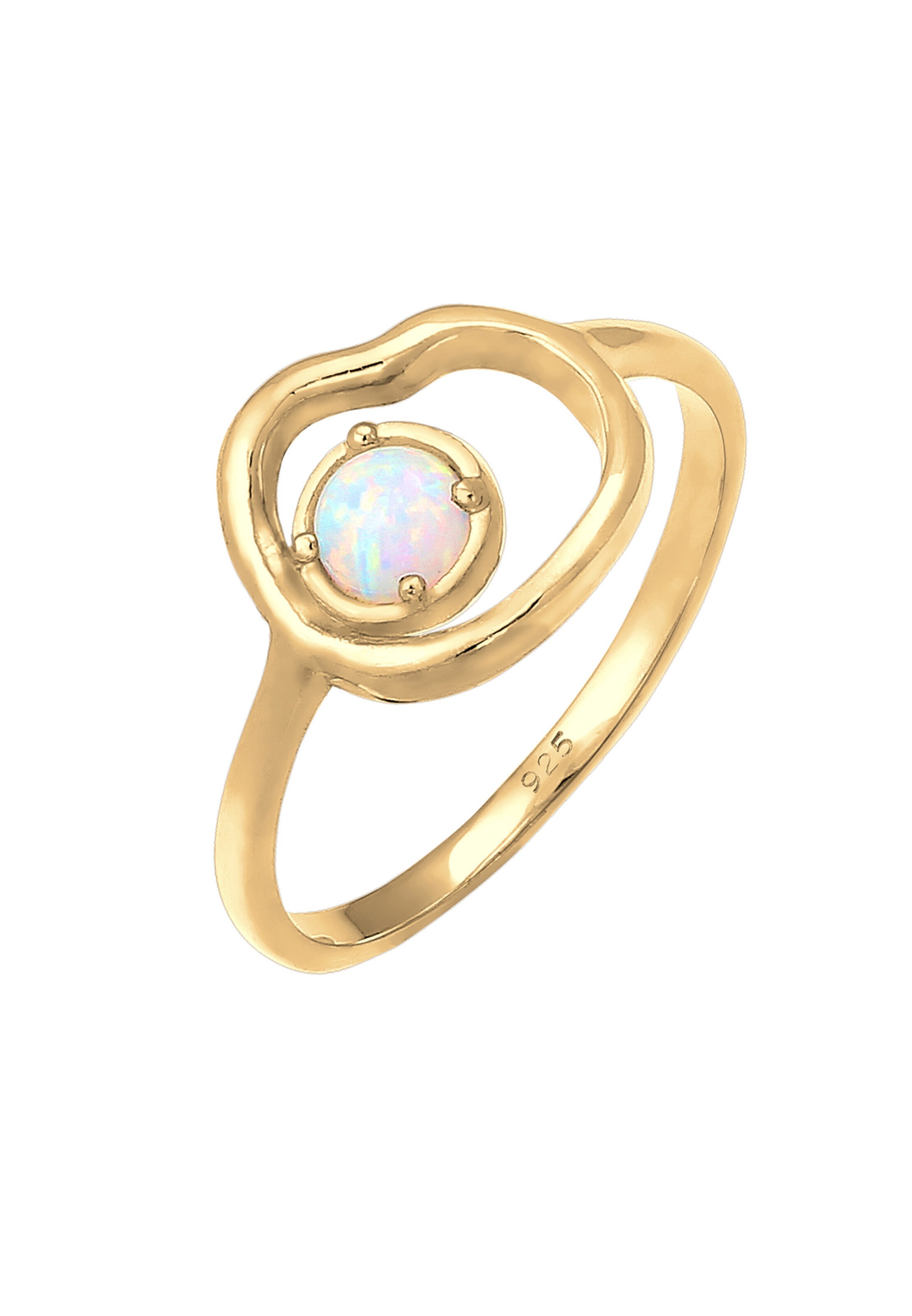 ELLI Ring 'Organic' in Gold: Vorderseite