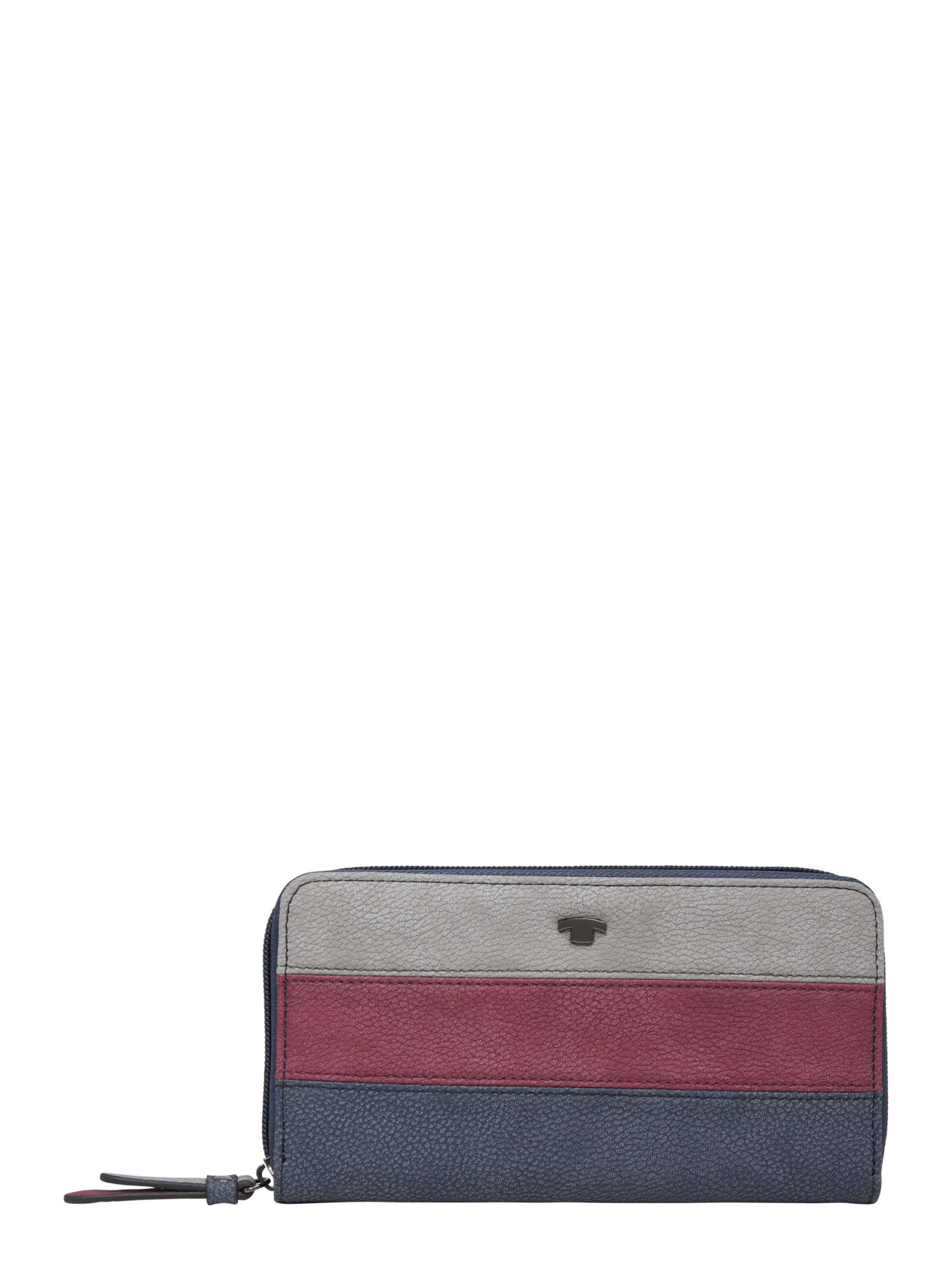 TOM TAILOR - Portemonnee 'MIRI STRIPES Wallet' in de kleur Blauw