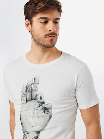 Mister Tee T-Shirt 'Sign' in Weiß