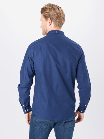 Kronstadt - Ajuste regular Camisa 'Johan' en azul