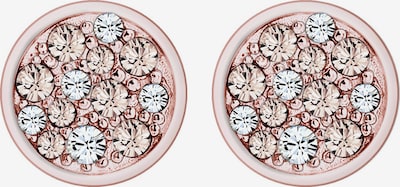 ELLI Ohrringe 'Kreis' in rosegold / weiß, Produktansicht