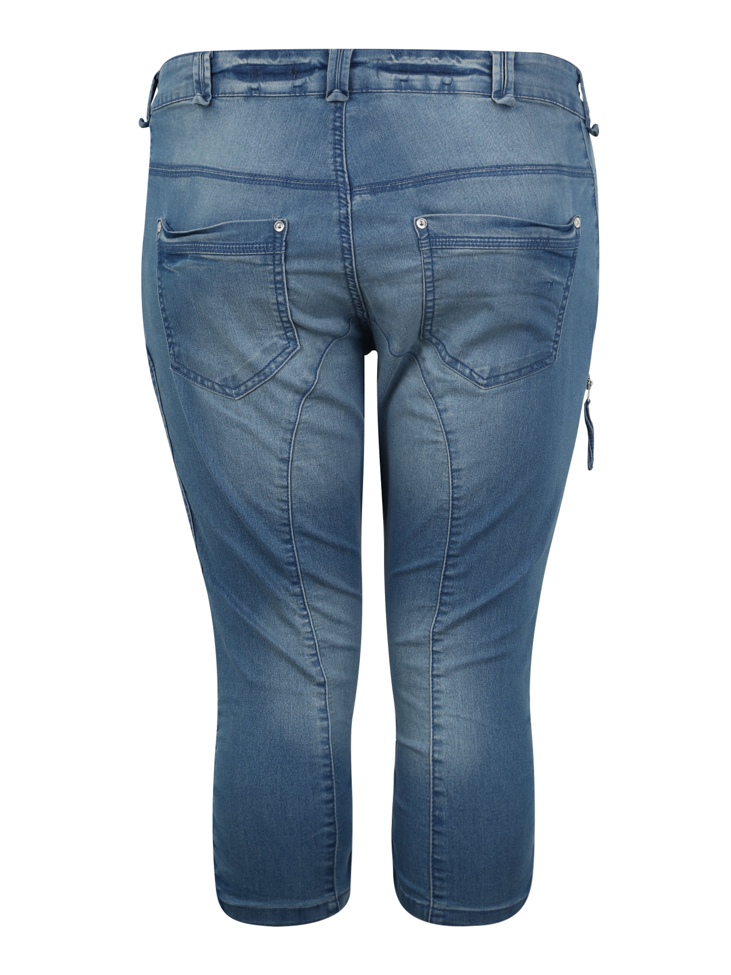 Zizzi Слим фит Дънки в синьо: отзад