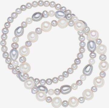 Parure de bijoux Valero Pearls en blanc : devant