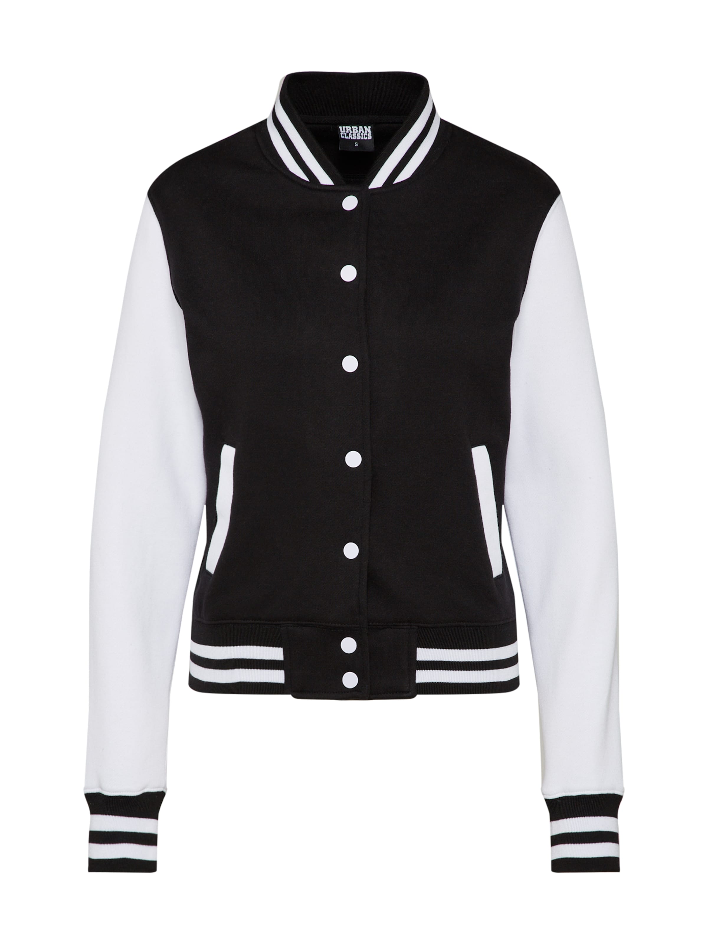 Urban Classics Φθινοπωρινό και ανοιξιάτικο μπουφάν σε μαύρο: μπροστά