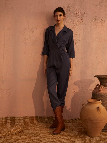 Tatjana - Navy Classy Jumpsuit Look by GMK Collection
