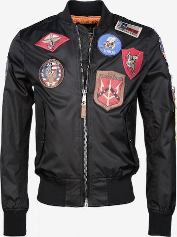 TOP GUN Between-Season Jacket ' Beast ' in Black: front