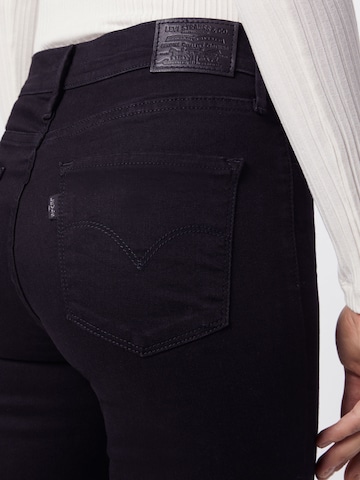 LEVI'S ® Skinny Džínsy '720 Hirise Super Skinny' - Čierna