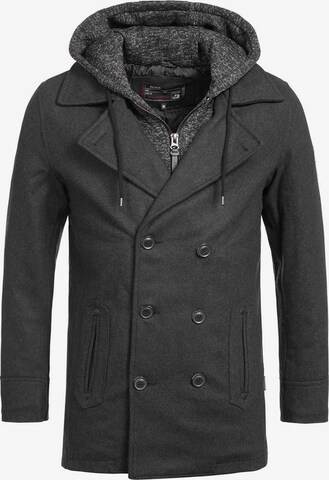 INDICODE JEANS Tussenjas ' Cliff Jacke ' in Grijs: voorkant