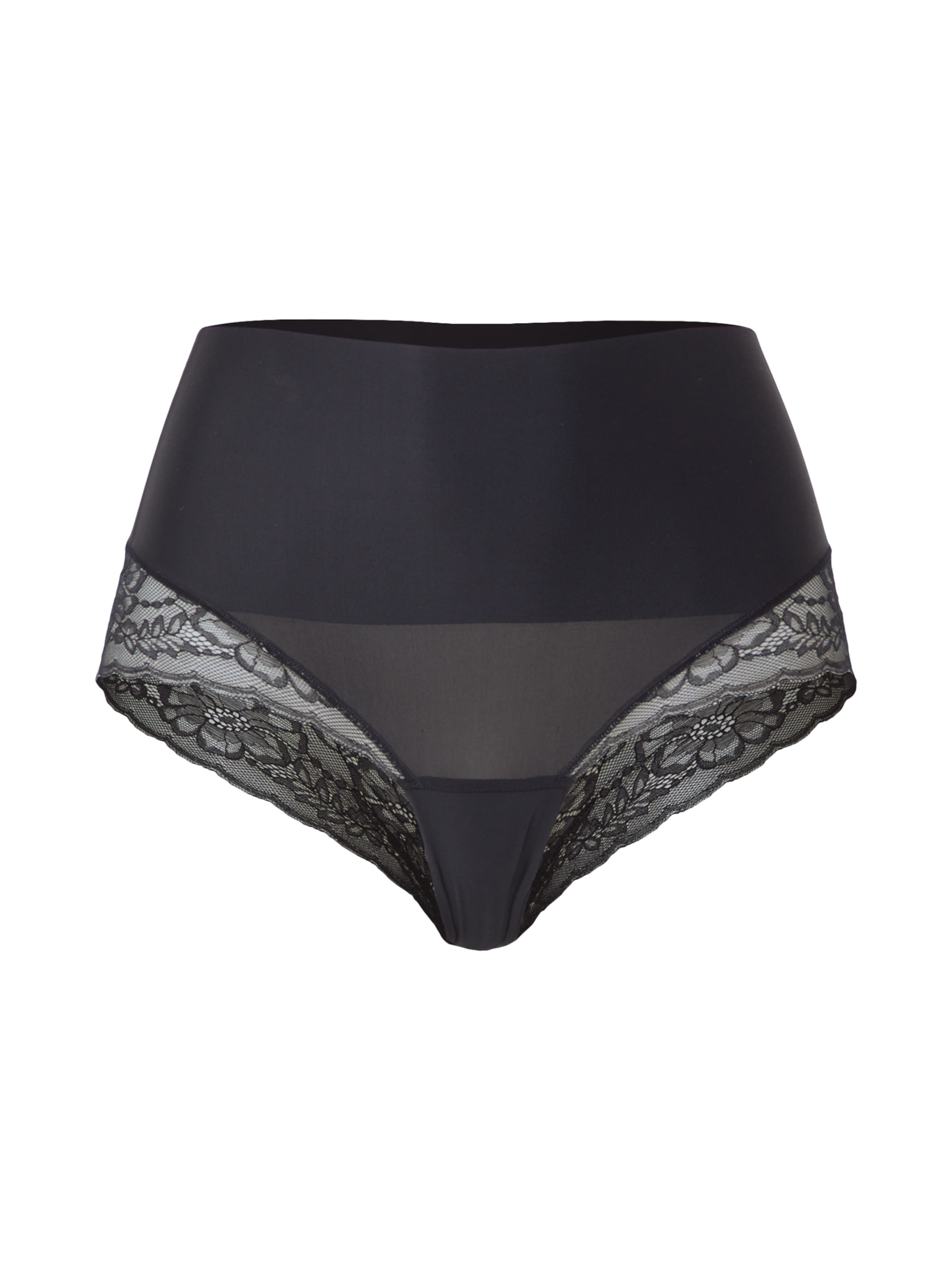 MAGIC Bodyfashion Regular Panty 'Tummy Shaper Lace' in Black: front